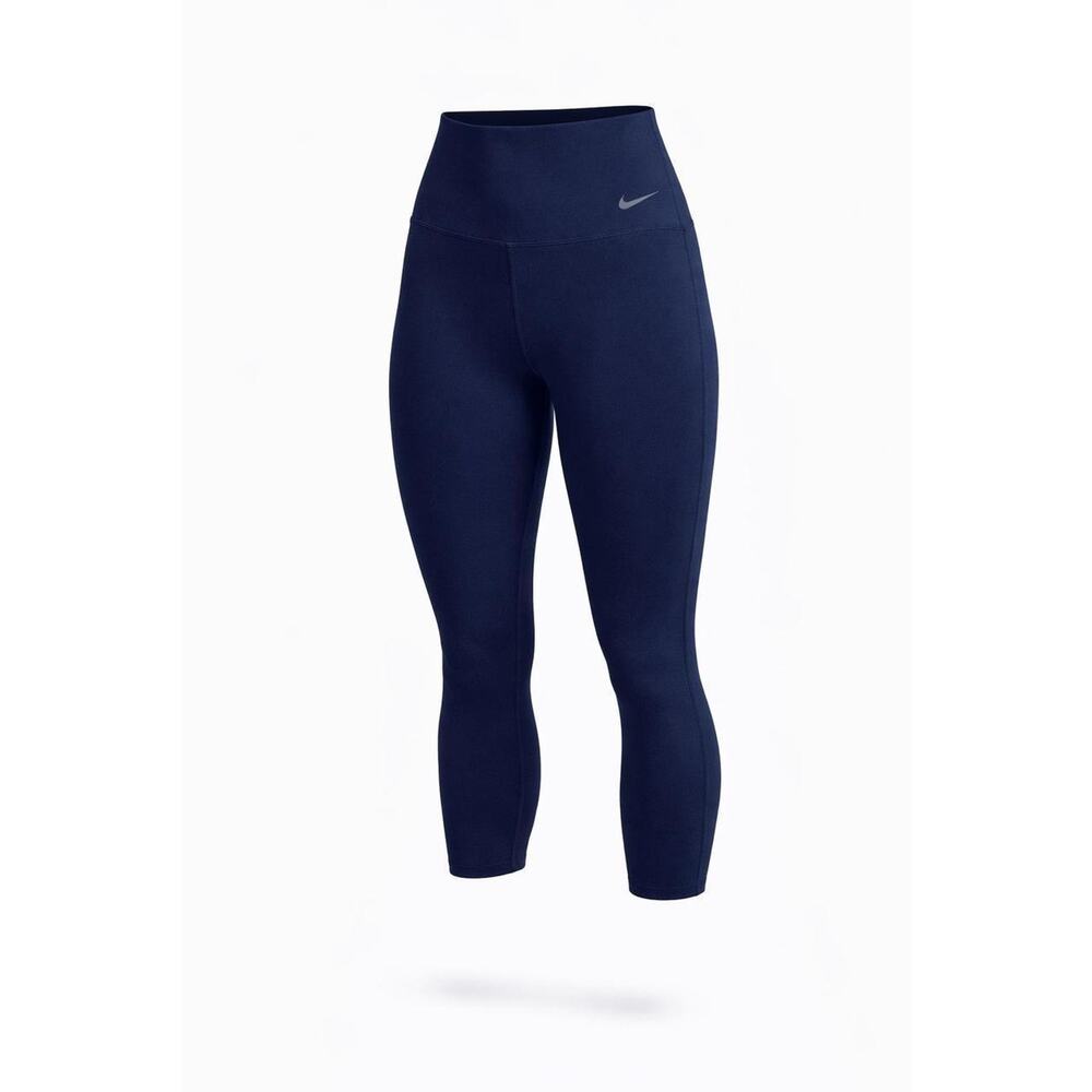 Nike Dri Fit Womens Training High Rise‎ 7/8 Length Leggings Navy XS